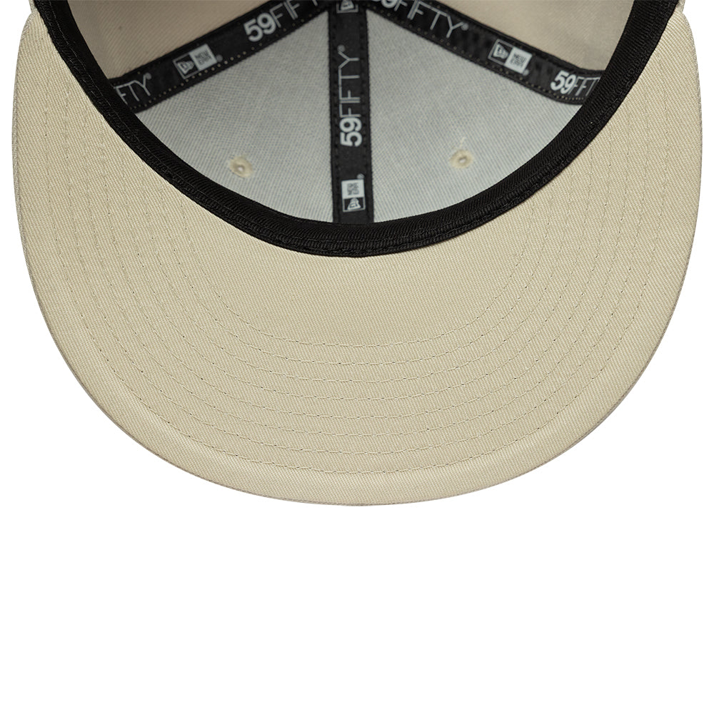 New York Yankees MLB City Icon 59FIFTY Fitted New Era Stone/Blue Official Team Hat Sports Fan Cap
