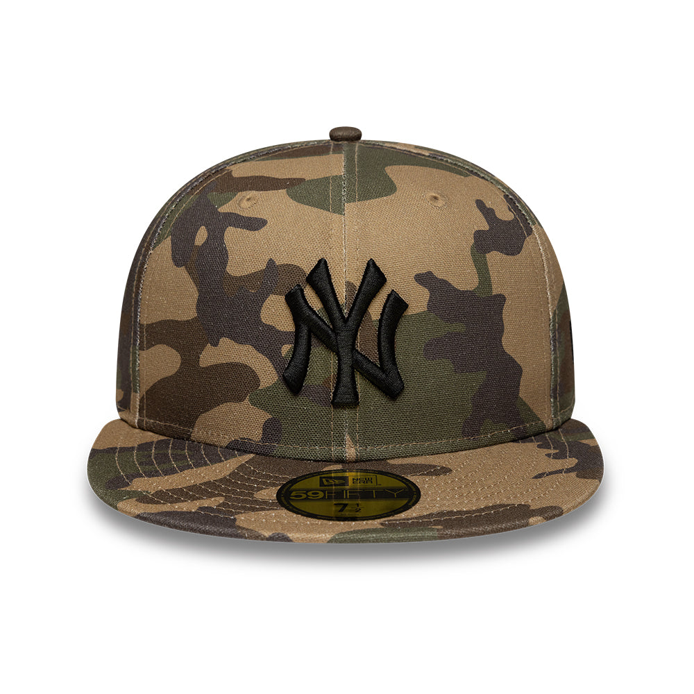 New York Yankees MLB 59FIFTY Fitted New Era Camo Official Team Hat Sports Fan Cap