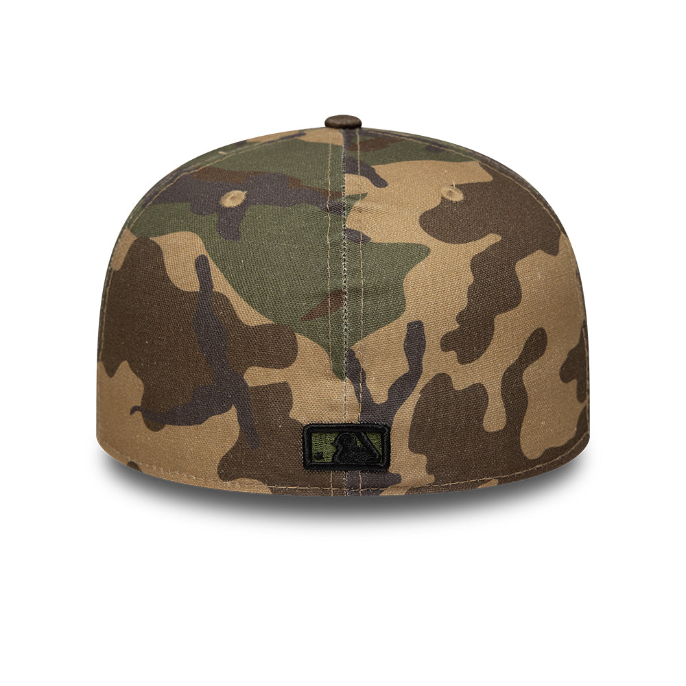 New York Yankees MLB 59FIFTY Fitted New Era Camo Official Team Hat Sports Fan Cap