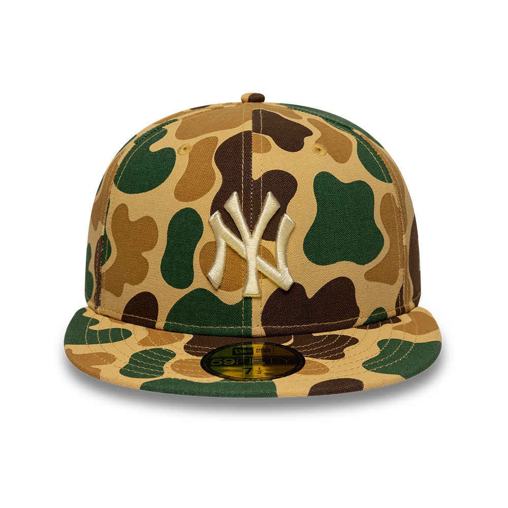 New York Yankees MLB 59FIFTY Fitted New Era Light Camo Official Team Hat Sports Fan Cap