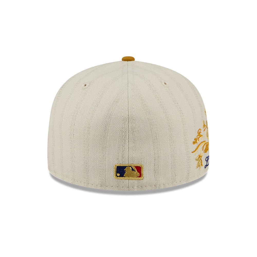 Los Angeles Dodgers MLB 5950Day New Era Cream/Gold Official Team Hat Sports Fan Cap