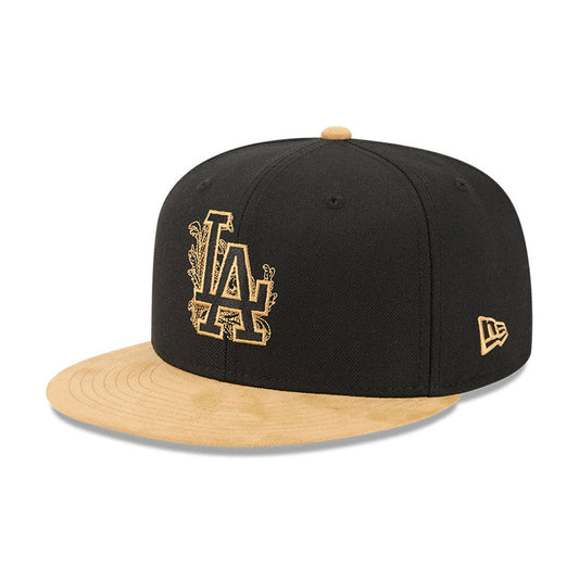 Los Angeles Dodgers MLB 5950Day New Era Black/Gold Official Team Hat Sports Fan Cap