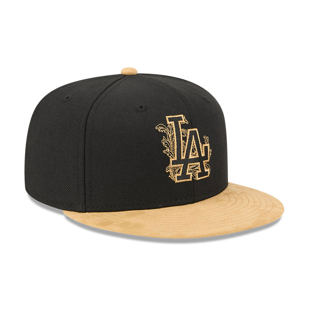 Los Angeles Dodgers MLB 5950Day New Era Black/Gold Official Team Hat Sports Fan Cap