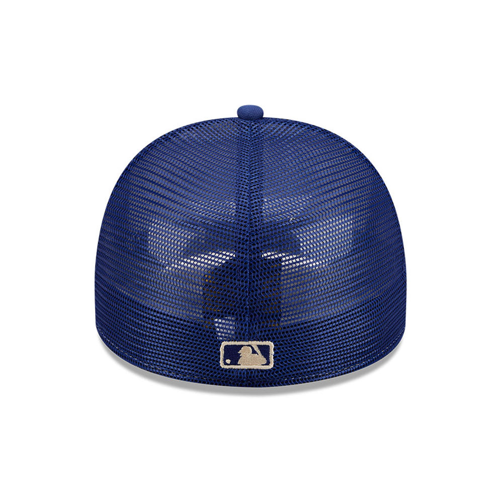 Los Angeles Dodgers MLB 5950 Day Fitted Trucker A-Frame New Era White/Blue Official Team Hat Sports Fan Cap