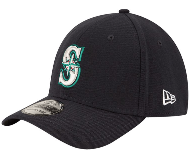 New Era Men's Seattle Mariners 39Thirty Classic Navy Stretch Fit Hat Official Team Hat Sports Fan Cap