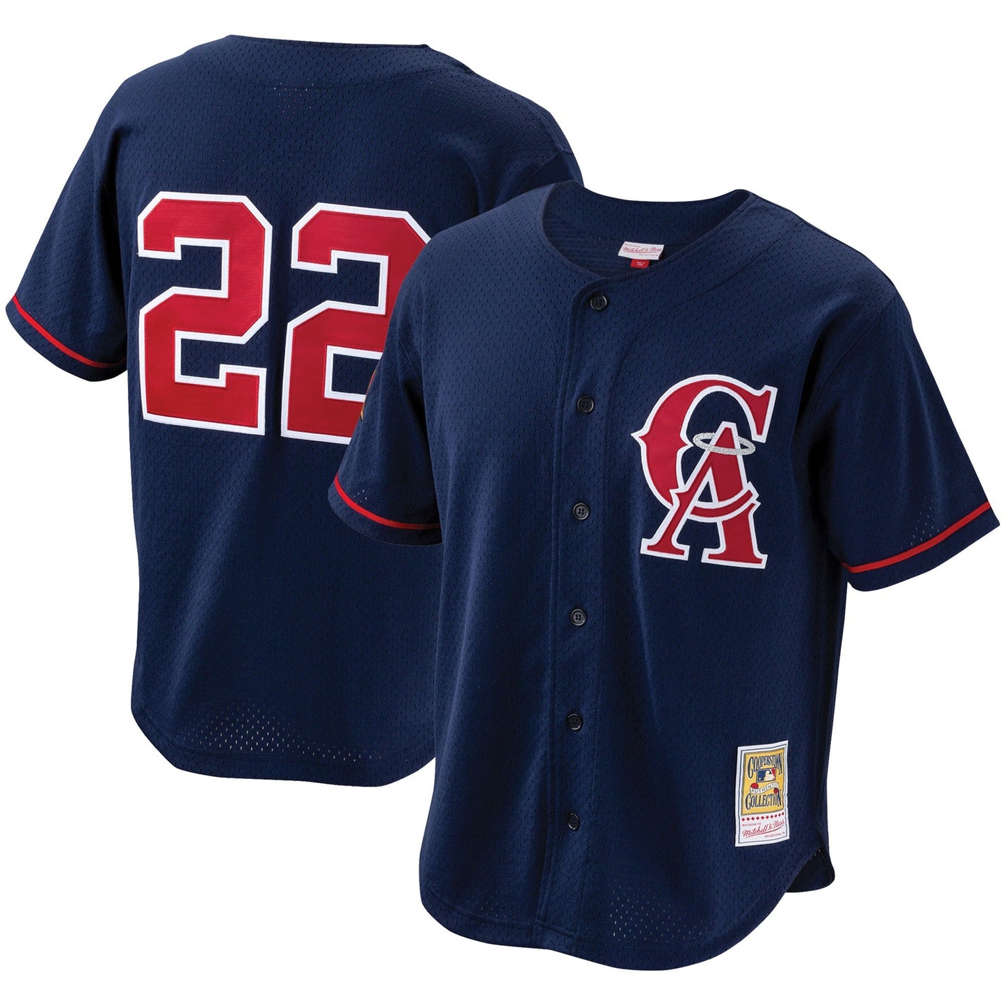 Men's Bo Jackson California Angels Mitchell & Ness Cooperstown Collection Authentic Batting Practice Jersey - Navy Official Team Jersey Sports Fan Apparel