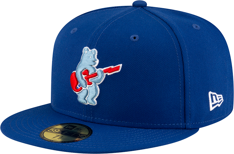 Men's Chicago Cubs New Era Royal Alternate Guitar Bear BP 59FIFTY Fitted Hat Official Team Hat Sports Fan Cap