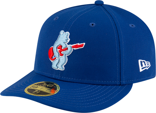 Men's Chicago Cubs New Era Royal Alternate Low Profile Guitar Bear BP 59FIFTY Fitted Hat Official Team Hat Sports Fan Cap