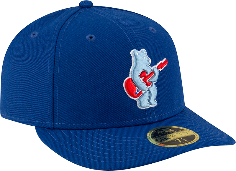 Men's Chicago Cubs New Era Royal Alternate Low Profile Guitar Bear BP 59FIFTY Fitted Hat Official Team Hat Sports Fan Cap