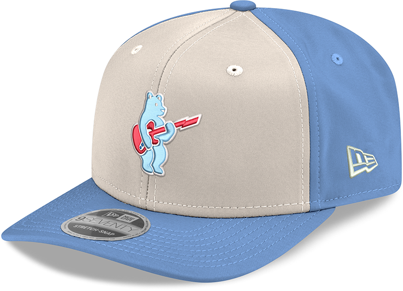 Chicago Cubs New Era Guitar Bear Sweet Home Chicago Alternate 2 Sky Blue 9SEVENTY Trucker Hat Official Team Hat Sports Fan Cap
