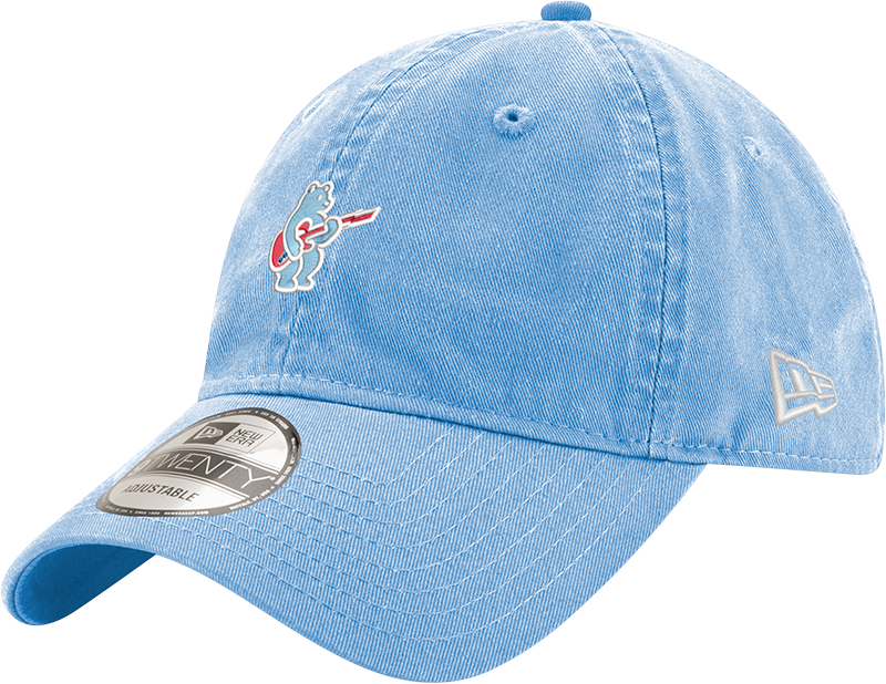 Chicago Cubs New Era Sky Blue Alternate Guitar Bear 9TWENTY Adjustable Hat Official Team Hat Sports Fan Cap