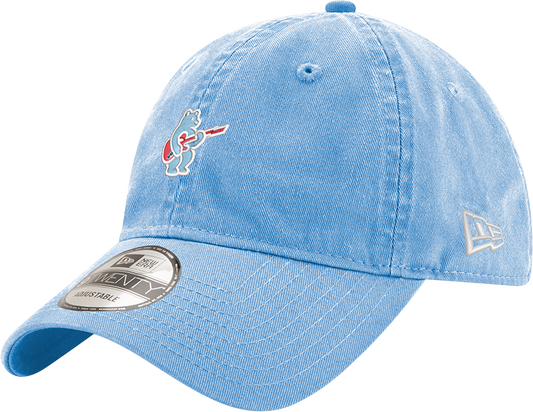 Chicago Cubs New Era Sky Blue Alternate Guitar Bear 9TWENTY Adjustable Hat Official Team Hat Sports Fan Cap