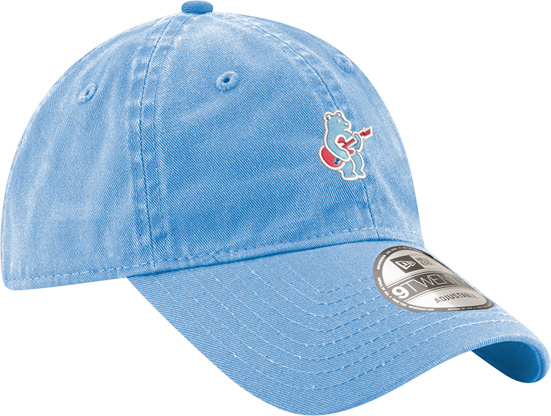 Chicago Cubs New Era Sky Blue Alternate Guitar Bear 9TWENTY Adjustable Hat Official Team Hat Sports Fan Cap