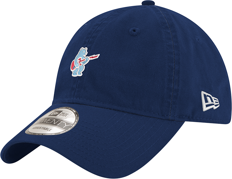 Chicago Cubs New Era Navy Blue Alternate Guitar Bear 9TWENTY Adjustable Hat Official Team Hat Sports Fan Cap