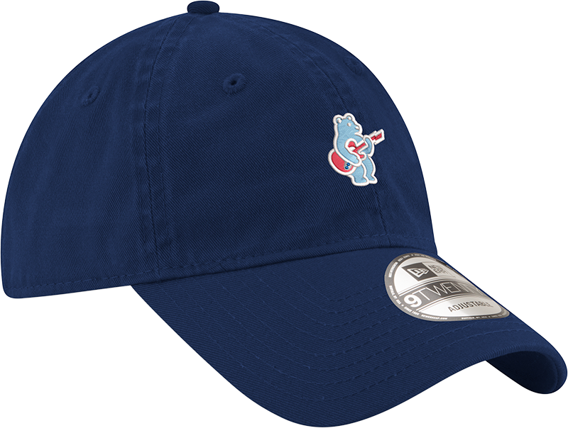 Chicago Cubs New Era Navy Blue Alternate Guitar Bear 9TWENTY Adjustable Hat Official Team Hat Sports Fan Cap