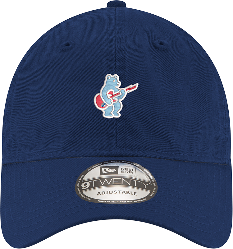 Chicago Cubs New Era Navy Blue Alternate Guitar Bear 9TWENTY Adjustable Hat Official Team Hat Sports Fan Cap