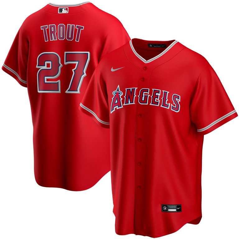 Men's Los Angeles Angels Mike Trout Nike Red Alternate Replica Player Jersey Official Team Jersey Sports Fan Apparel