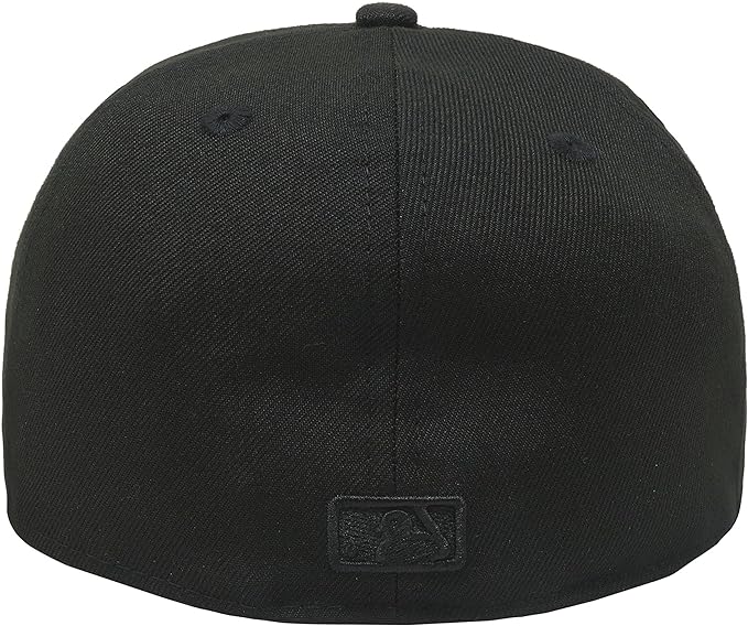 Men's Philadelphia Phillies Tonal Black On Black 59FIFTY Fitted Hat Official Team Hat Sports Fan Cap