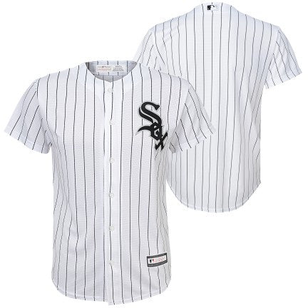 Youth MLB Branded Chicago White Sox Blank White Home Cool Base Jersey Official Team Jersey Sports Fan Apparel