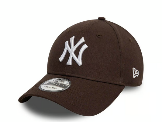 New York Yankees MLB League Essential 9FORTY Strapback Brown Official Team Hat Sports Fan Cap