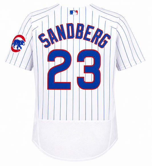 Men's Chicago Cubs Ryne Sandberg Nike White Home Authentic Player Jersey Official Team Jersey Sports Fan Apparel
