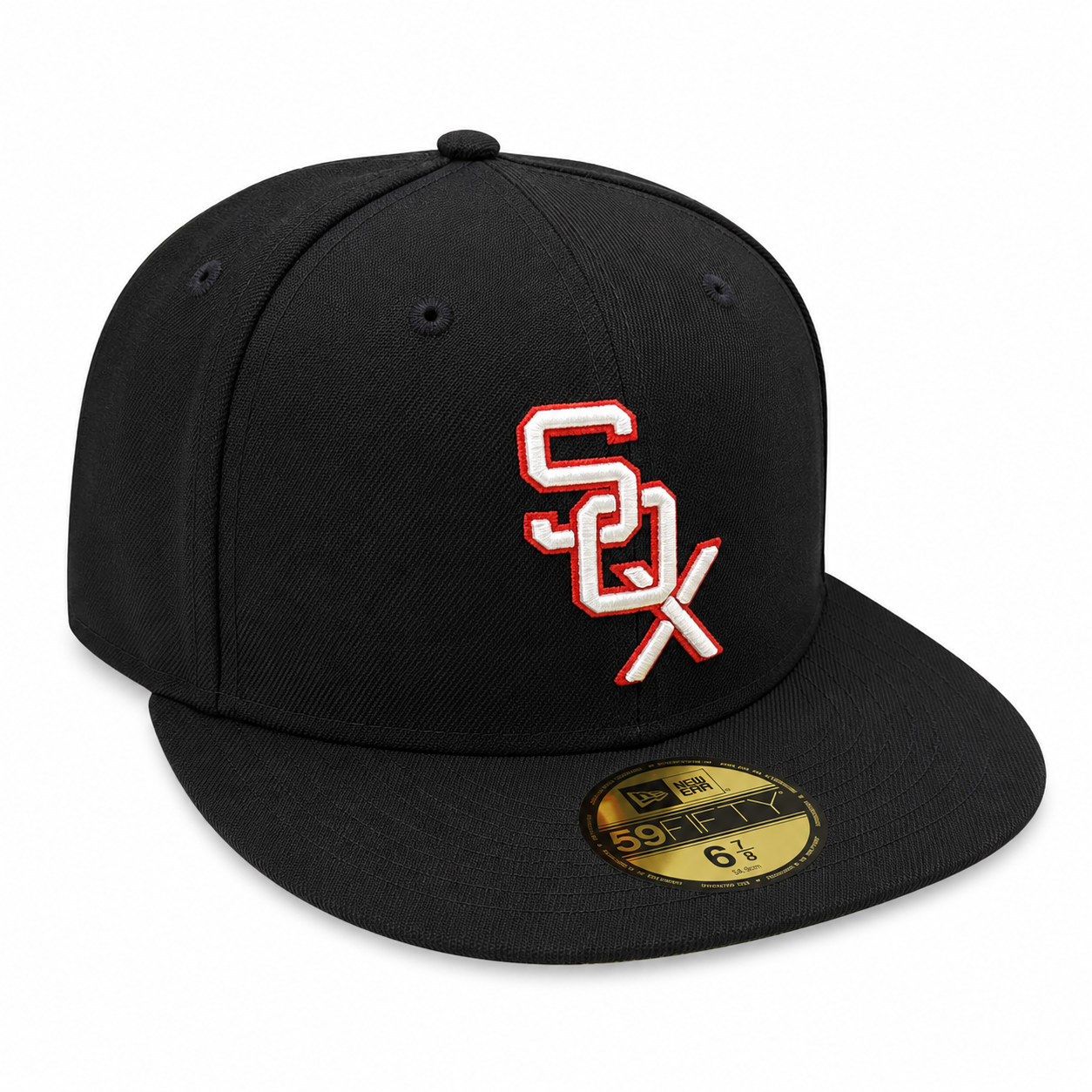 Chicago White Sox 1959 New Era Cooperstown Classics Black 59FIFTY Fitted Hat Official Team Hat Sports Fan Cap