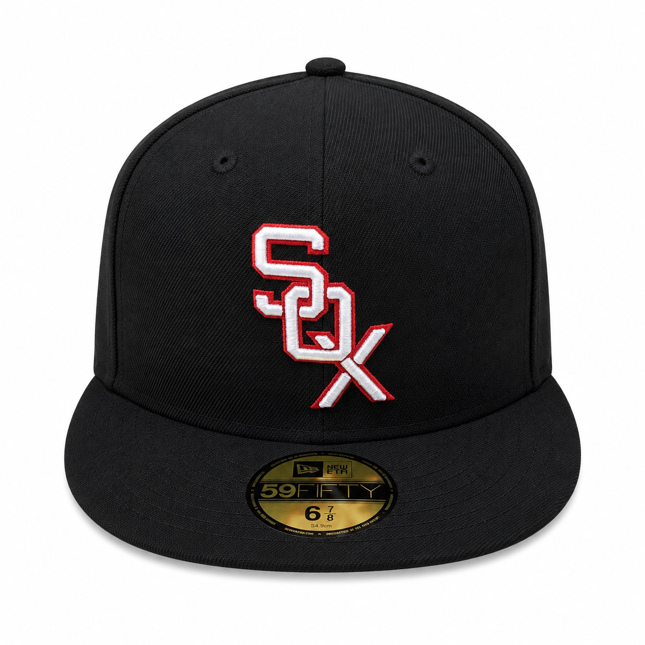 Chicago White Sox 1959 New Era Cooperstown Classics Black 59FIFTY Fitted Hat Official Team Hat Sports Fan Cap