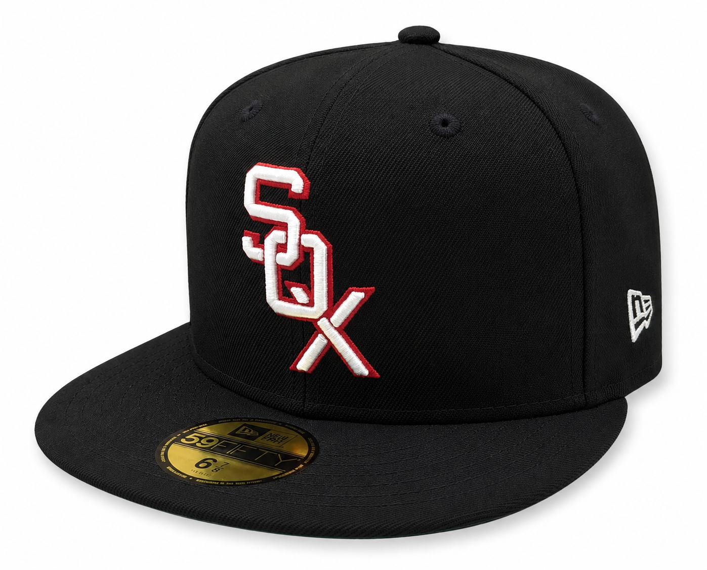 Chicago White Sox 1959 New Era Cooperstown Classics Black 59FIFTY Fitted Hat Official Team Hat Sports Fan Cap