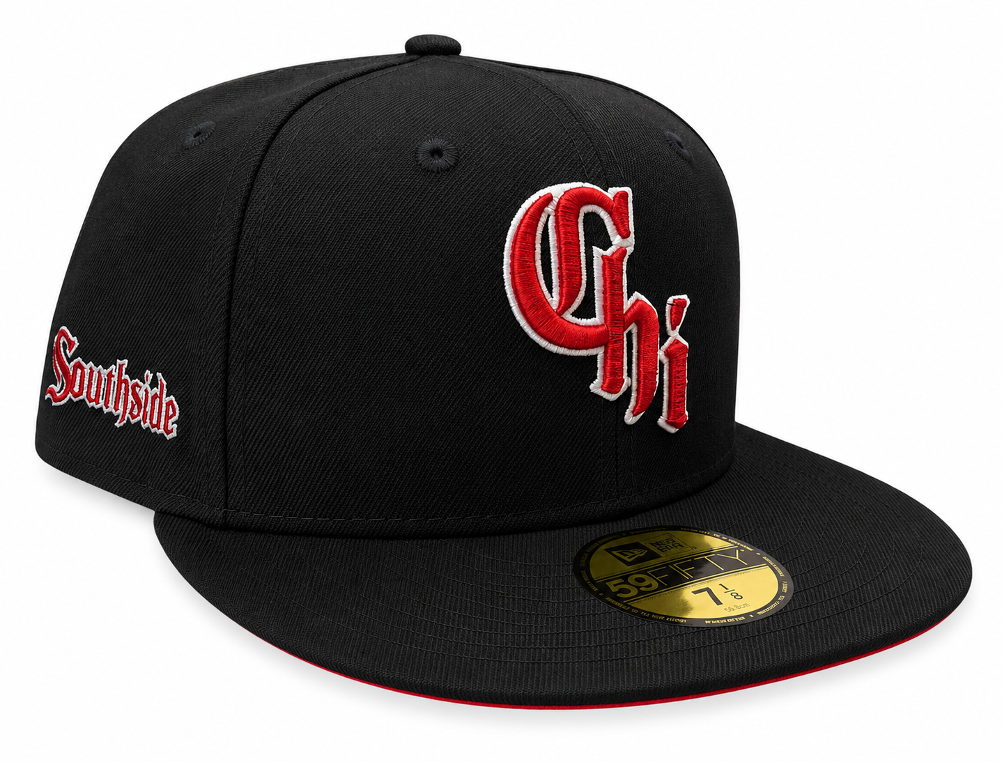 Chicago White Sox New Era City Connect Red/Black 59FIFTY Fitted Hat Official Team Hat Sports Fan Cap