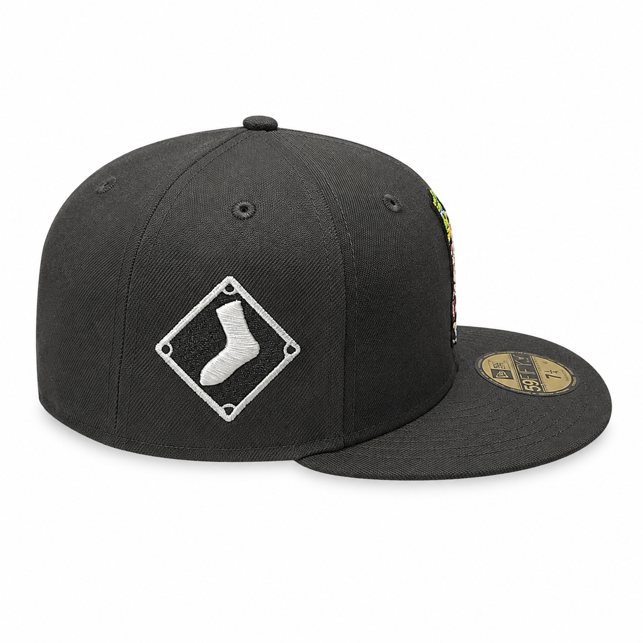 Chicago White Sox Southpaw New Era Black 59FIFTY Fitted Hat Official Team Hat Sports Fan Cap