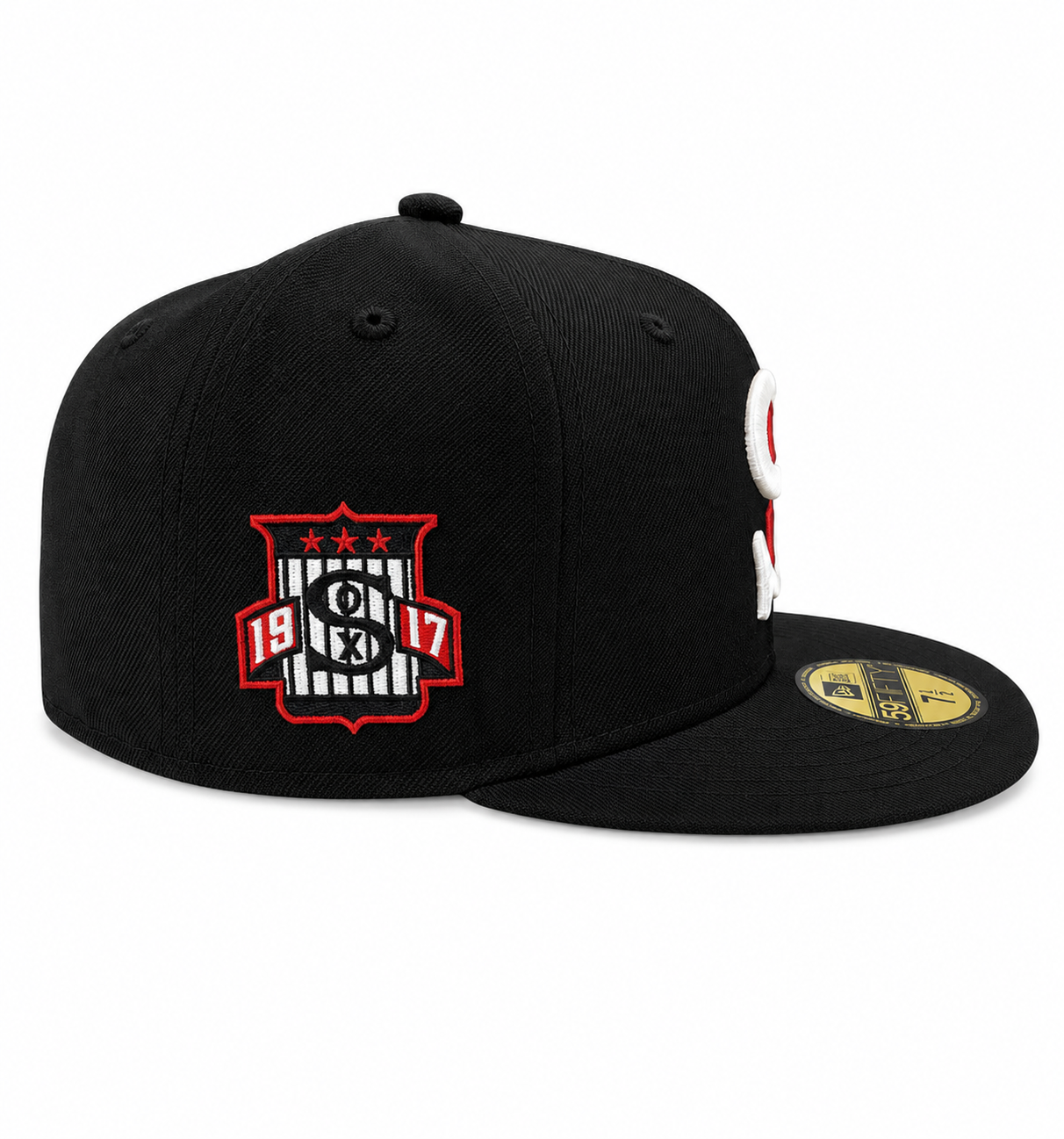 Chicago White Sox New Era Black Wool 1917 59FIFTY Fitted Hat Official Team Hat Sports Fan Cap