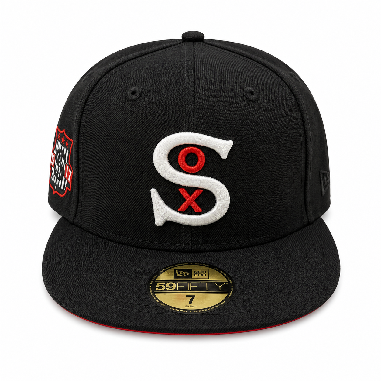Chicago White Sox New Era Black Wool 1917 59FIFTY Fitted Hat Official Team Hat Sports Fan Cap