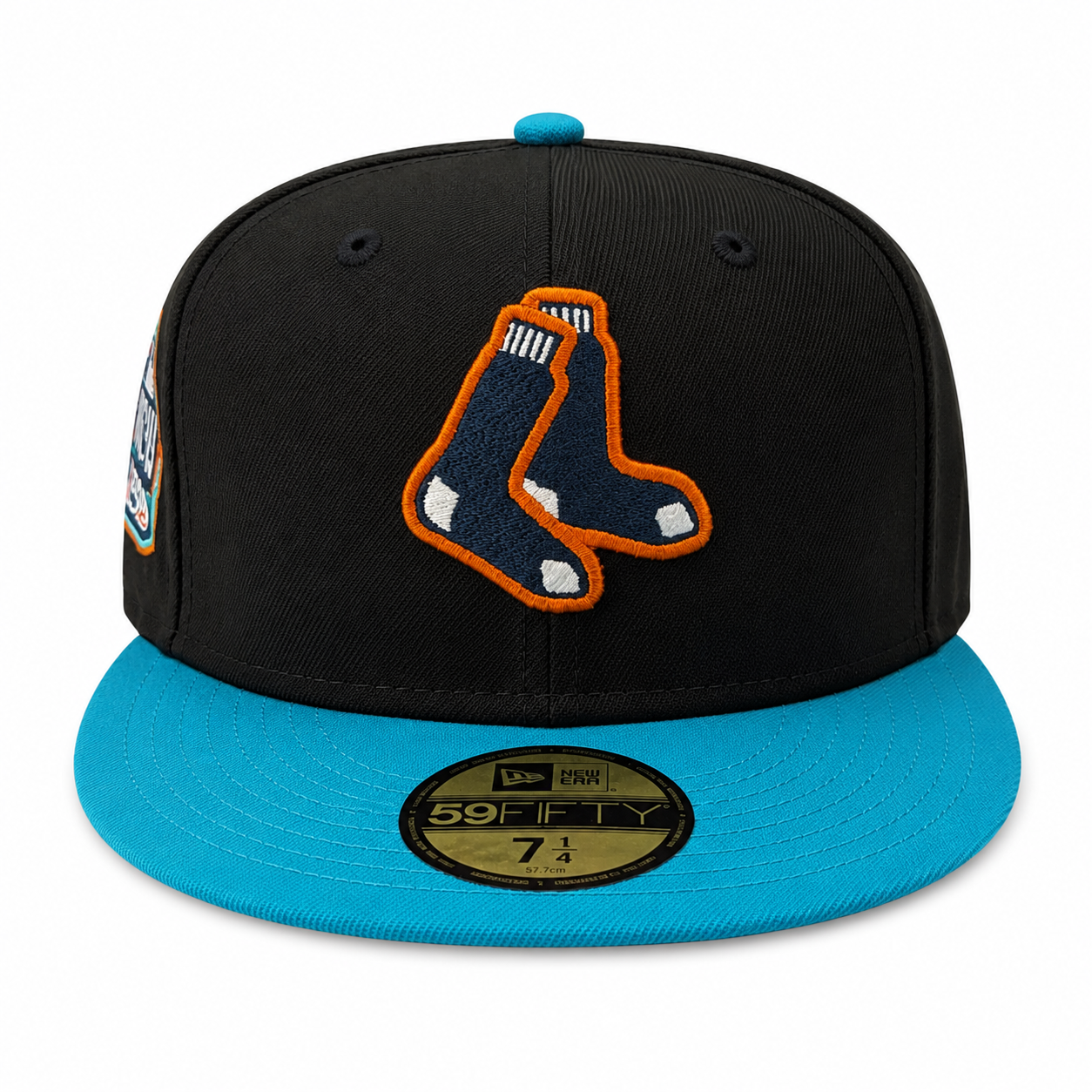 Boston Red Sox New Era Black/Pine Hellbilly Deluxe 59FIFTY Fitted Hat Official Team Hat Sports Fan Cap
