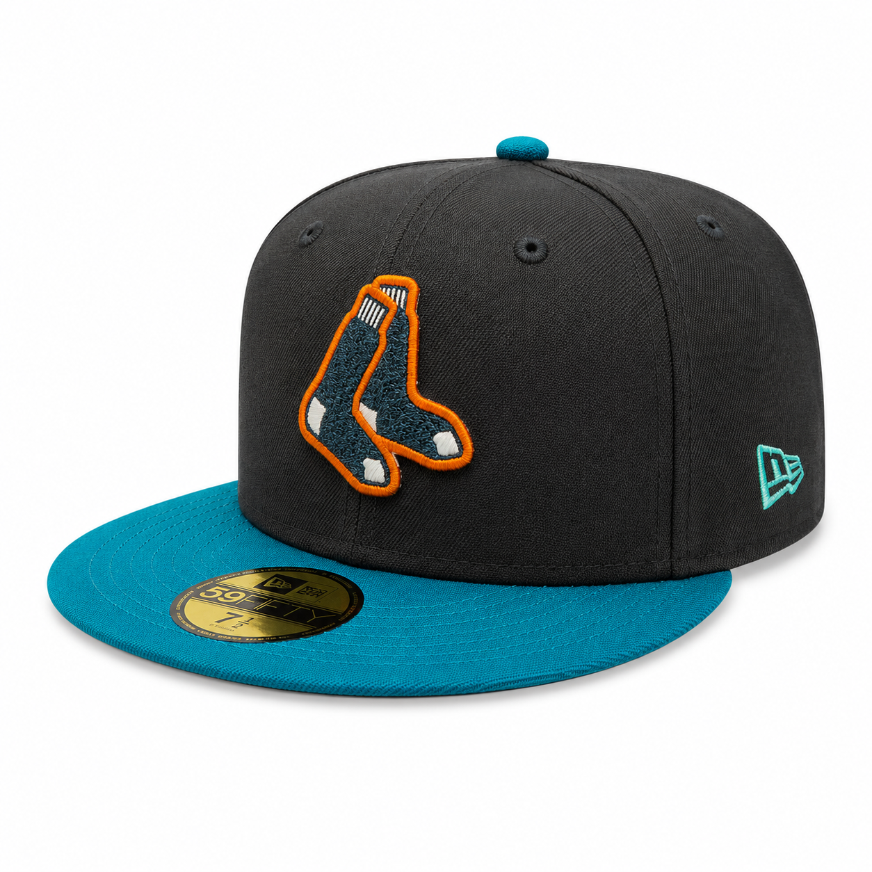 Boston Red Sox New Era Black/Pine Hellbilly Deluxe 59FIFTY Fitted Hat Official Team Hat Sports Fan Cap