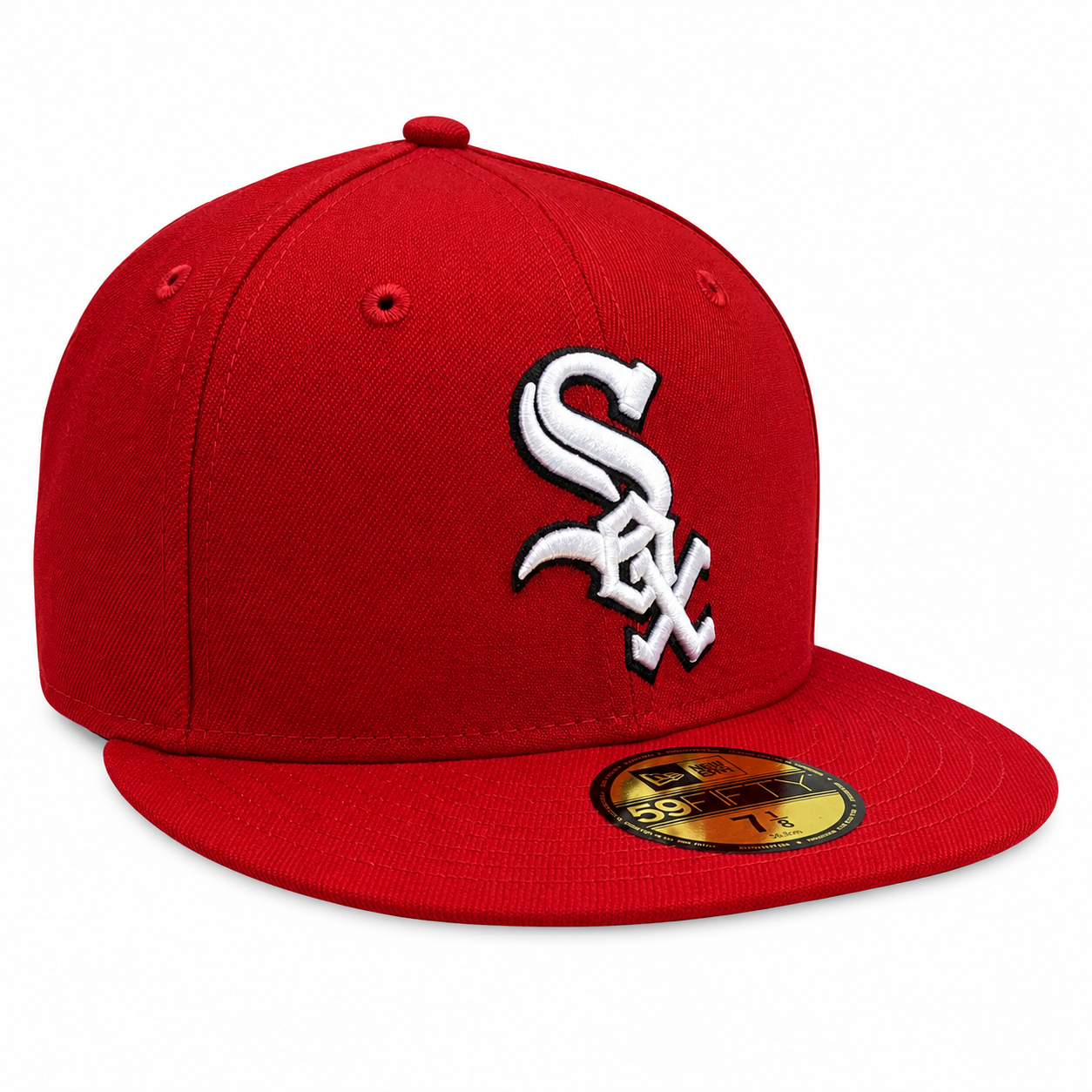 Chicago White Sox Primary Logo Red New Era 59FIFTY Fitted Hat Official Team Hat Sports Fan Cap