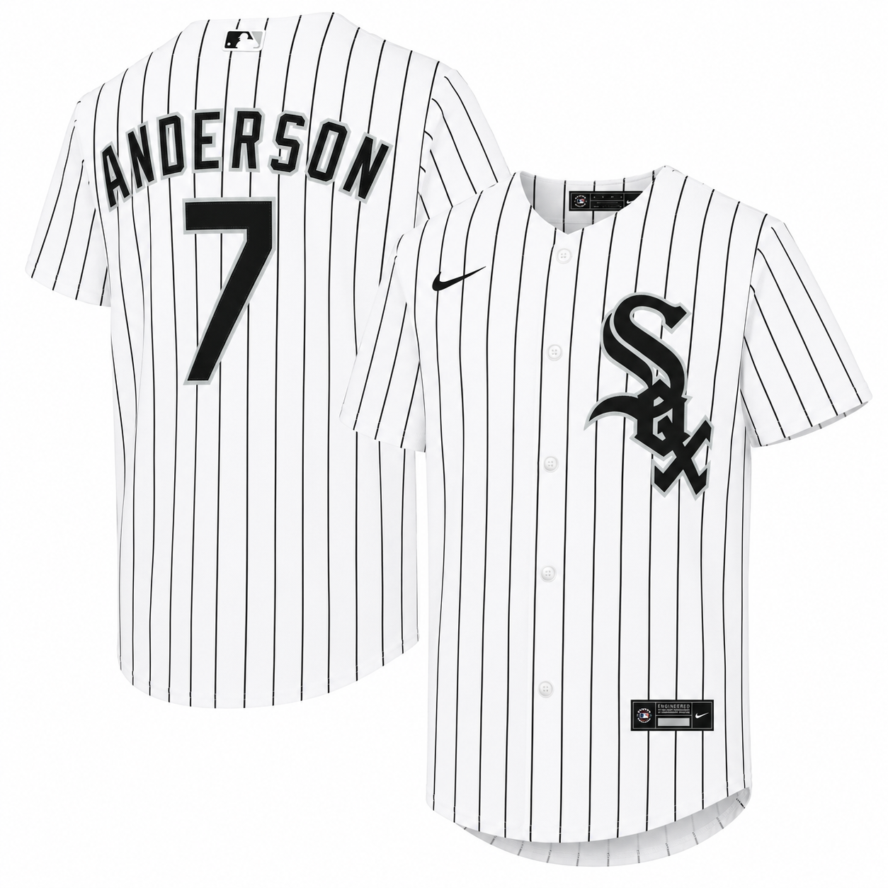 Youth Chicago White Sox Tim Anderson Nike White Home Replica Player Jersey Official Team Jersey Sports Fan Apparel