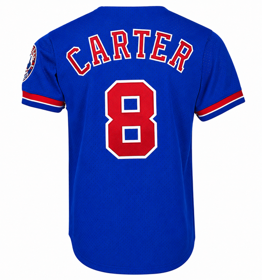 Men's Montreal Expos Gary Carter Mitchell & Ness Royal 1992 Authentic Cooperstown Collection Mesh Batting Practice Jersey Official Team Jersey Sports Fan Apparel
