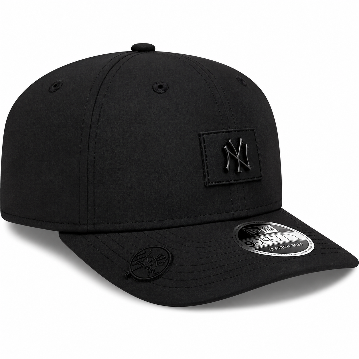 New York Yankees New Era 2026 Clubhouse 9SEVENTY Stretch Snap Adjustable Hat-Black Tonal Official Team Hat Sports Fan Cap