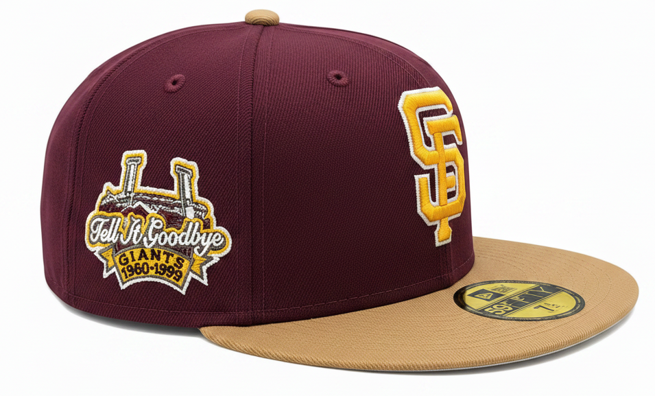 San Francisco Giants New Era Rock Pack 2 Tone Master of Puppets Inspired 59FIFTY Fitted Hat Official Team Hat Sports Fan Cap