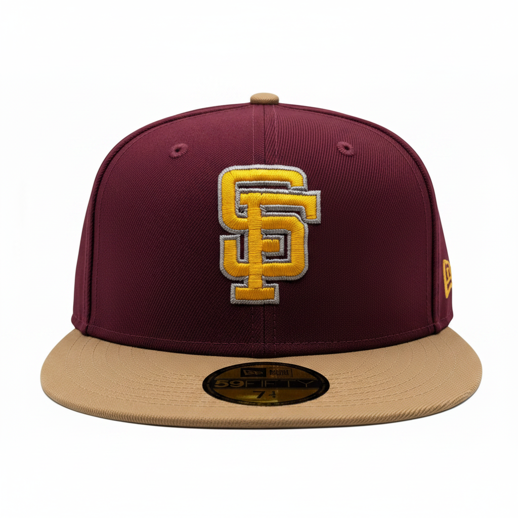 San Francisco Giants New Era Rock Pack 2 Tone Master of Puppets Inspired 59FIFTY Fitted Hat Official Team Hat Sports Fan Cap