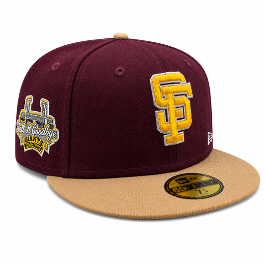 San Francisco Giants New Era Rock Pack 2 Tone Master of Puppets Inspired 59FIFTY Fitted Hat Official Team Hat Sports Fan Cap