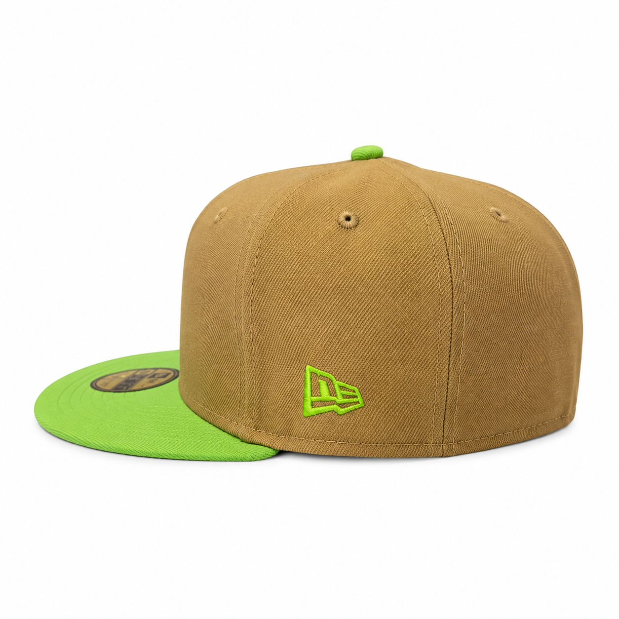 Detroit Tigers New Era Wheat/Lime Cooper 59FIFTY Fitted Hat Official Team Hat Sports Fan Cap
