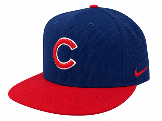 NIKE Chicago Cubs 2 Tone Deep Royal/Red Aero True Adjustable Dri-Fit Performance Hat Official Team Hat Sports Fan Cap