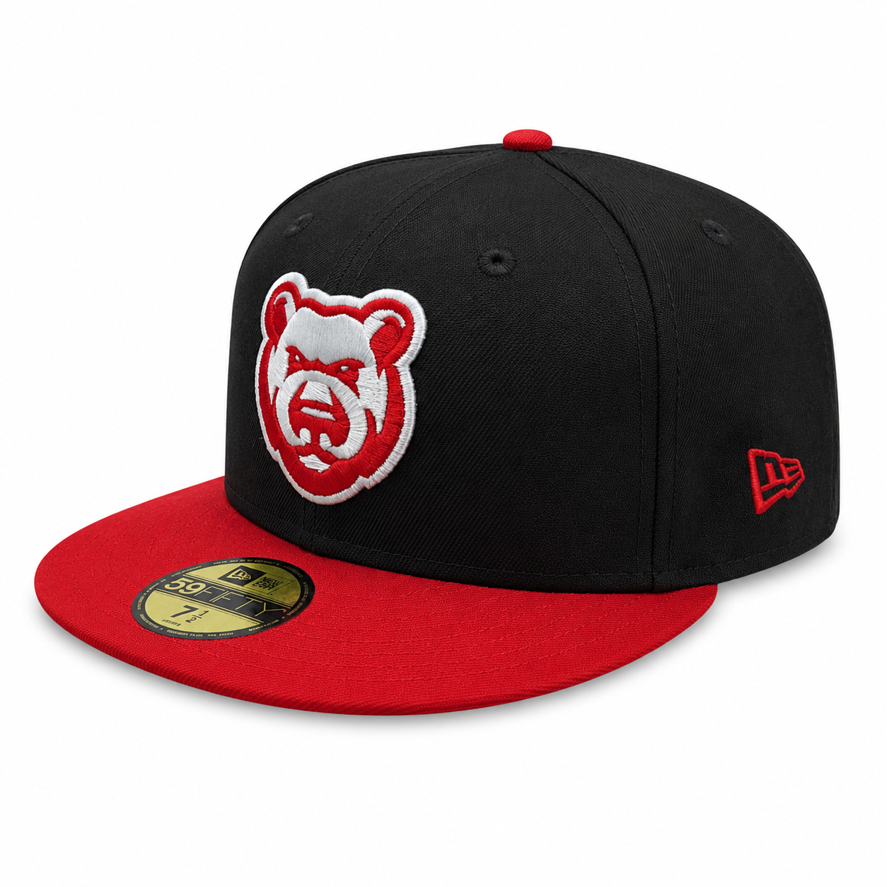 Iowa Cubs New Era MILB 2 Tone Black/Red 59FIFTY Fitted Hat Official Team Hat Sports Fan Cap