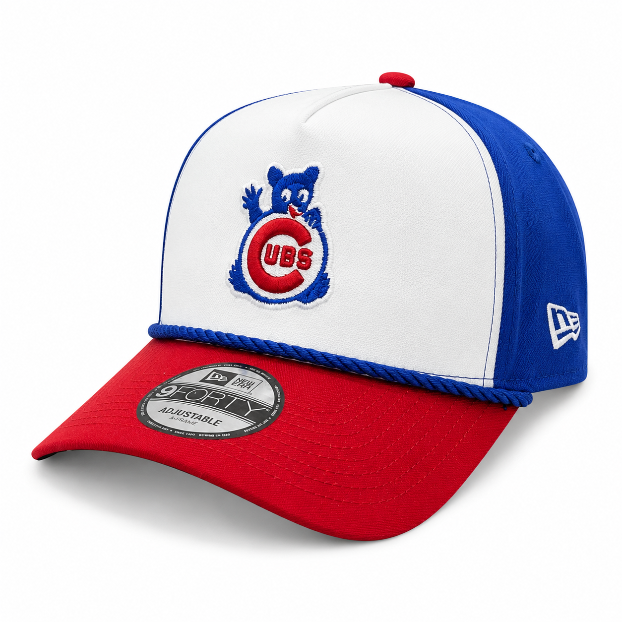 Chicago Cubs New Era Blue A-Frame 150th Anniversary Rope Waving Bear 9FIFTY Snapback Hat Official Team Hat Sports Fan Cap