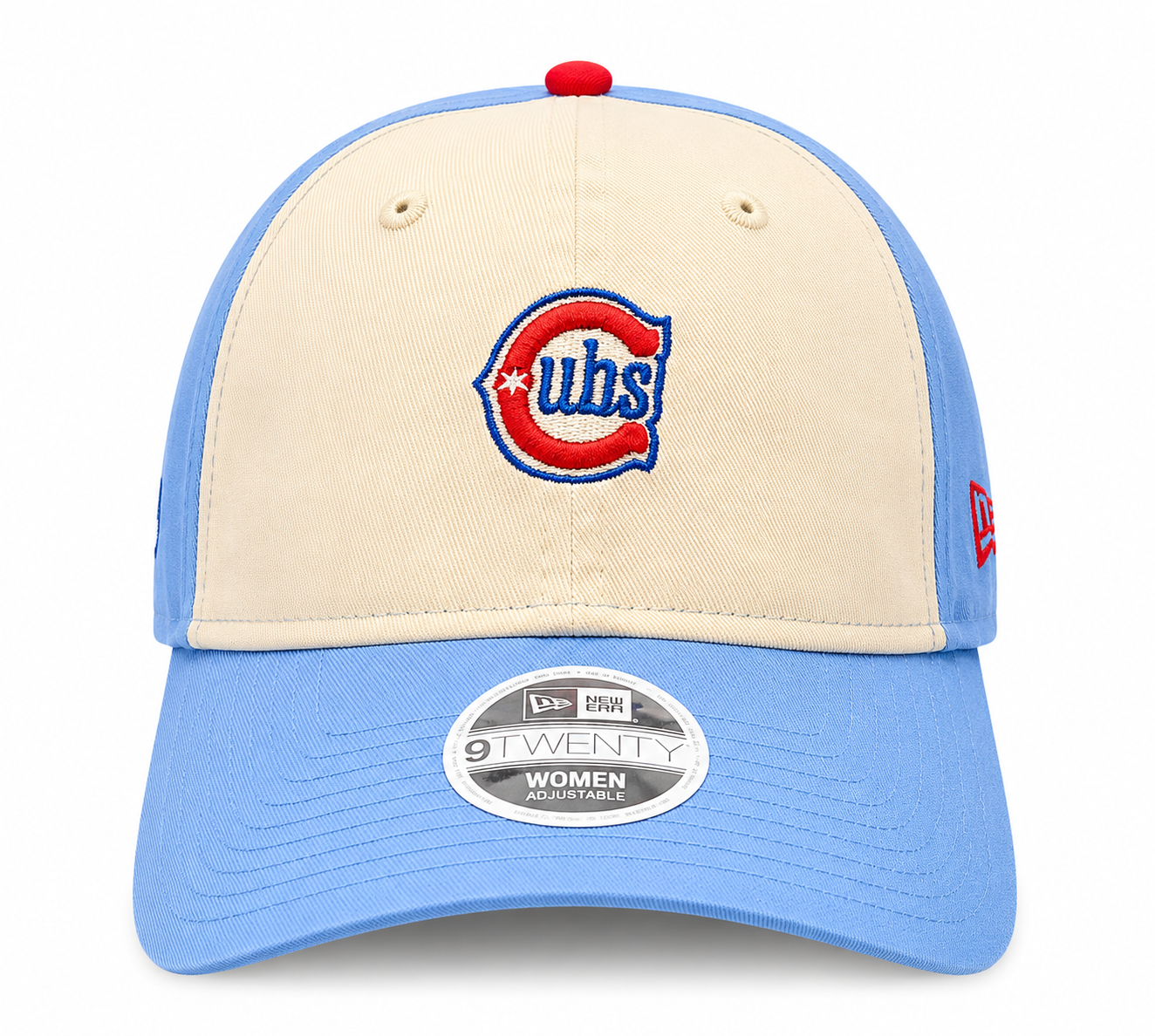 Women's Chicago Cubs 2nd Alternate Micro Baby Blue New Era 9TWENTY Adjustable Hat Official Team Hat Sports Fan Cap