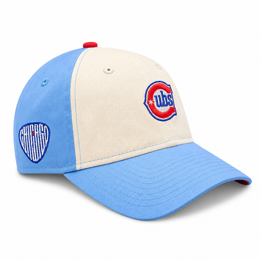 Women's Chicago Cubs 2nd Alternate Micro Baby Blue New Era 9TWENTY Adjustable Hat Official Team Hat Sports Fan Cap