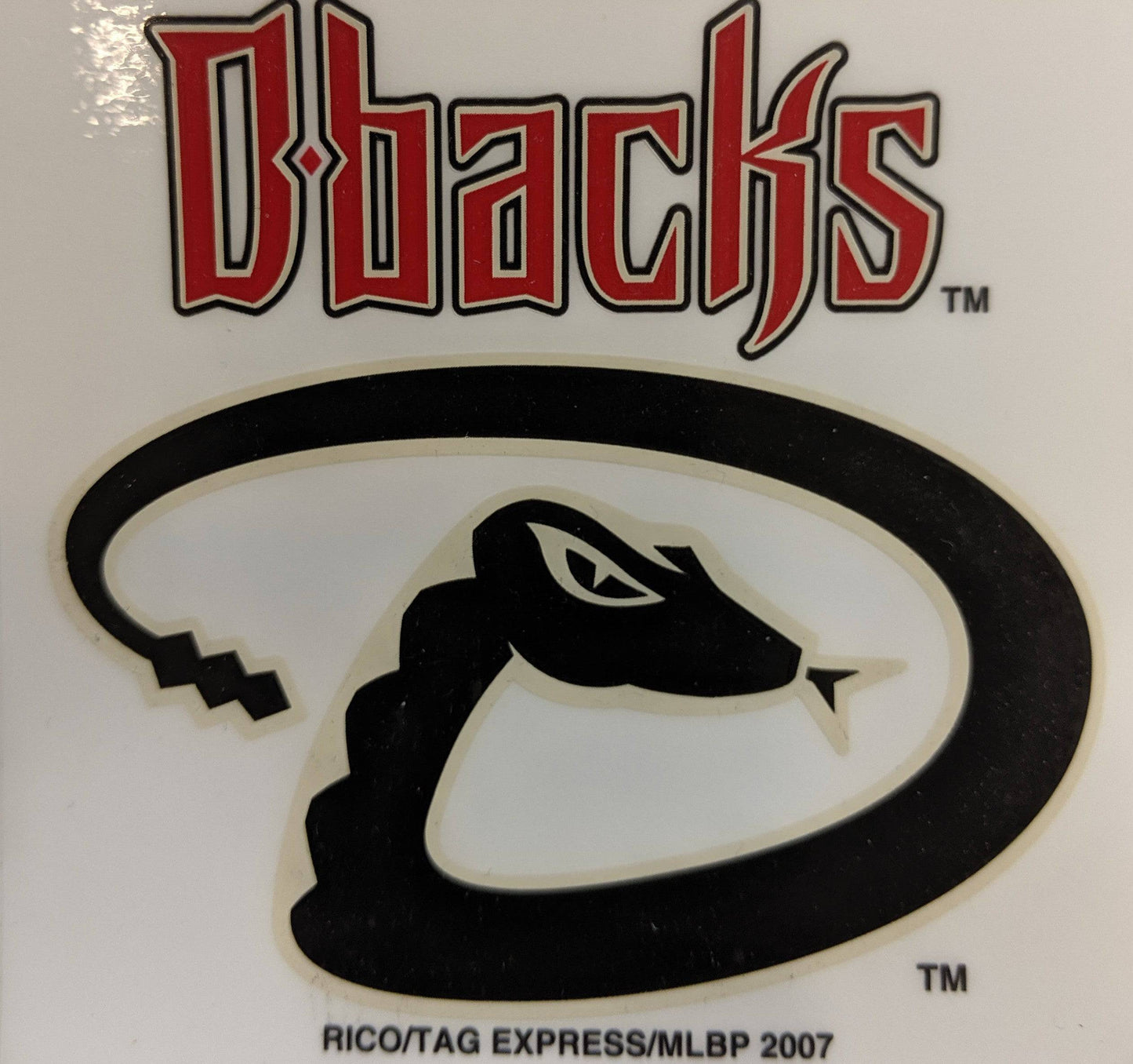 Arizona Diamondbacks Rico MLB Small Static Decal Official Sports Fan Gear