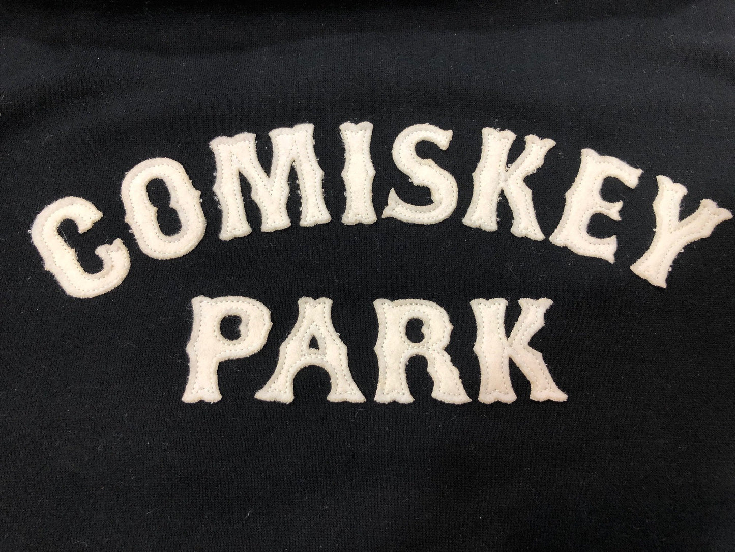 Mens Comiskey Park Heavyweight Black Hoodie 1