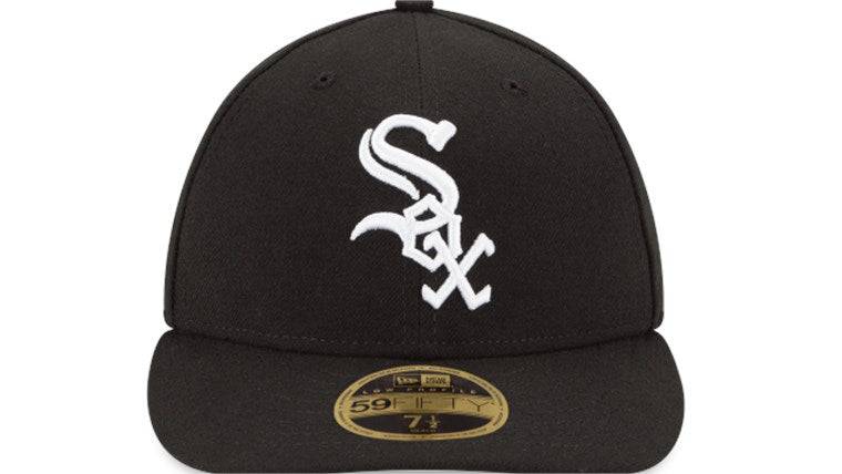 Men's Chicago White Sox New Era Black Authentic Collection On Field Low Profile Game 59FIFTY Fitted Hat Official Team Hat Sports Fan Cap